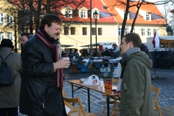 Oschersleben: Katrin Esche und Wulf Gallert im Gespr&auml;ch